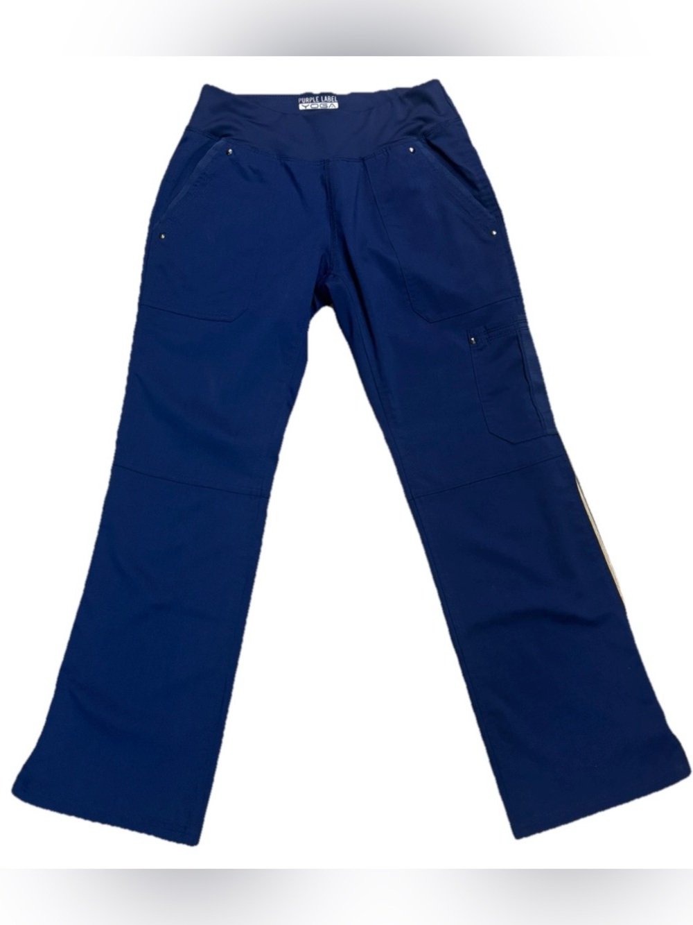 🔥 Healing Hands Purple Label Yoga Scrub Pants Women’s XSP Blue Nurse Medical